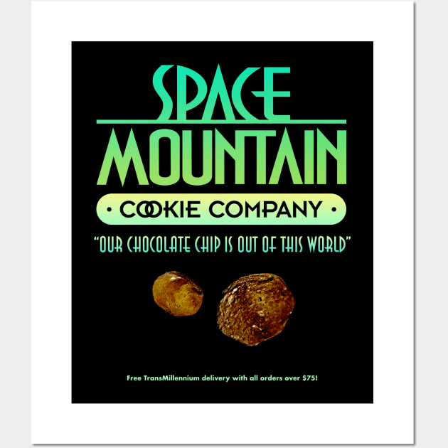 Space Mountain Chocolate Chip Cookie Company Wall Art by GoAwayGreen